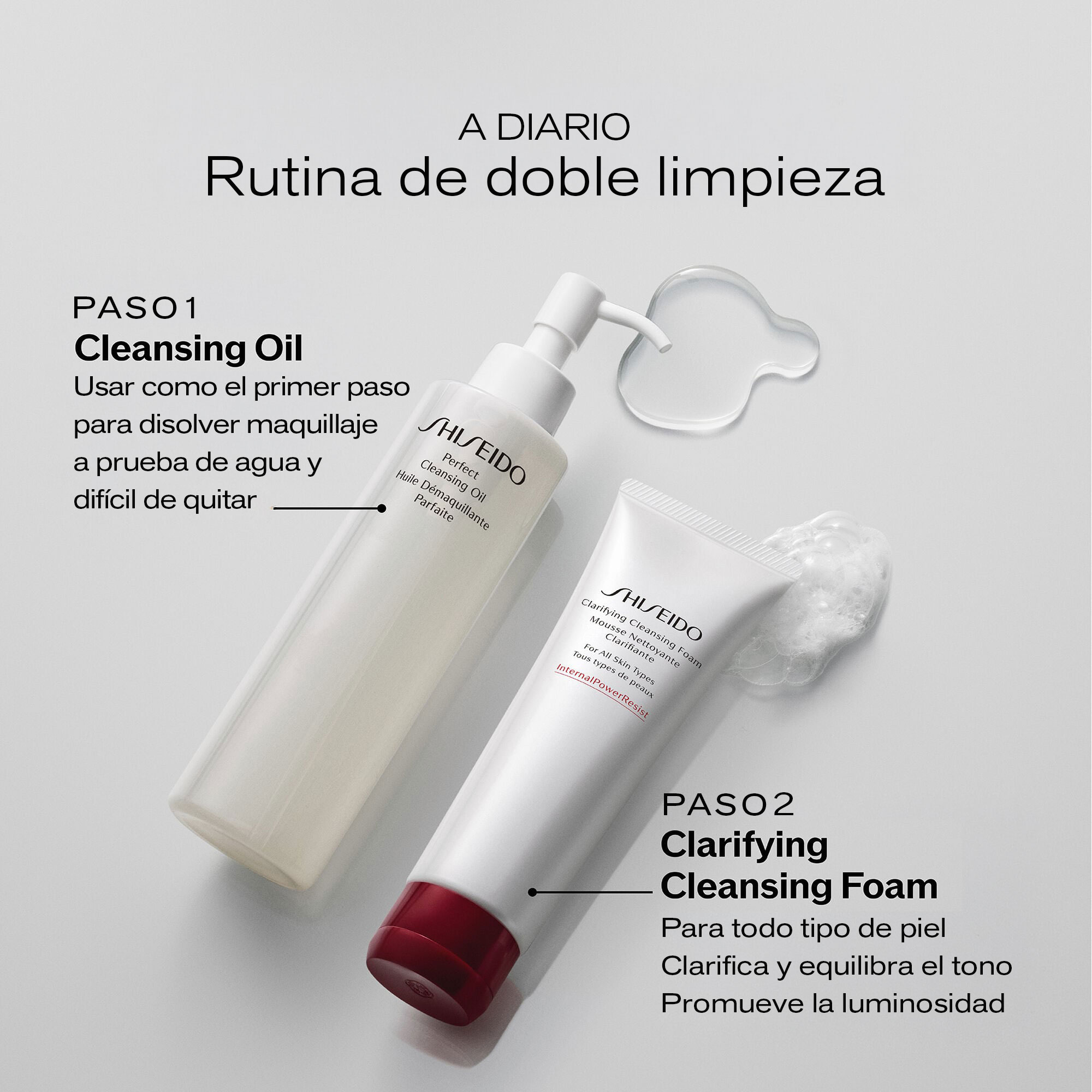 Espuma limpiadora clarificante